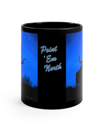 Point 'em North - 11oz Black Mug