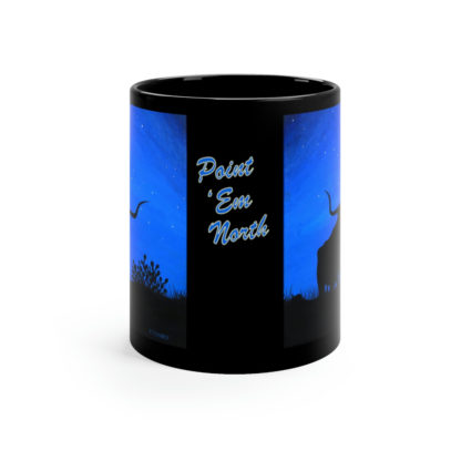 Point 'em North - 11oz Black Mug