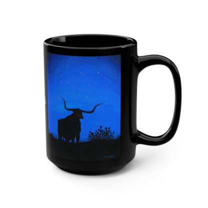 Point 'Em North - Black Mug, 15oz - Image 3