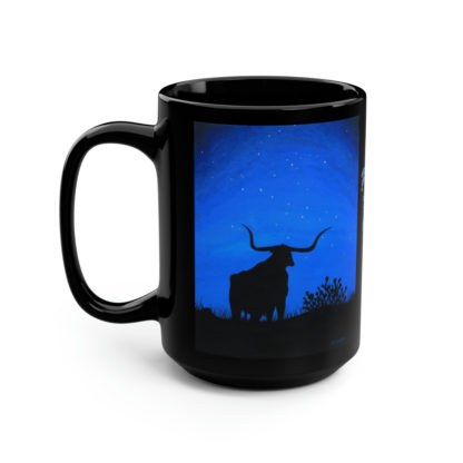 Point 'Em North - Black Mug, 15oz - Image 5