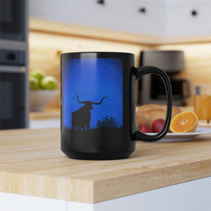 Point 'Em North - Black Mug, 15oz - Image 7
