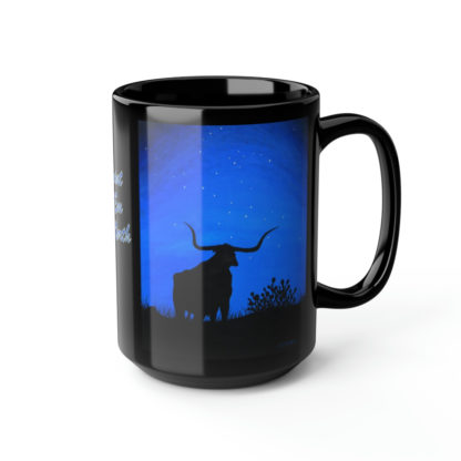 Point 'Em North - Black Mug, 15oz