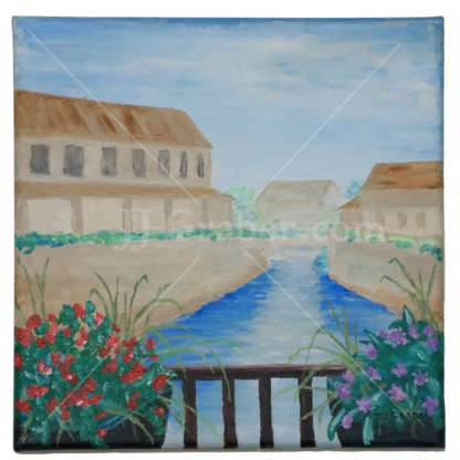 Flowers In France -12x12 Acrylic on Canvas