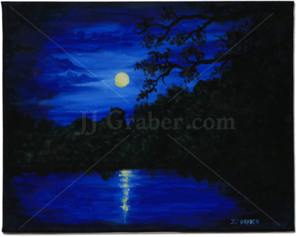 Texas Moonlight - 16x20 Acrylic on Canvas